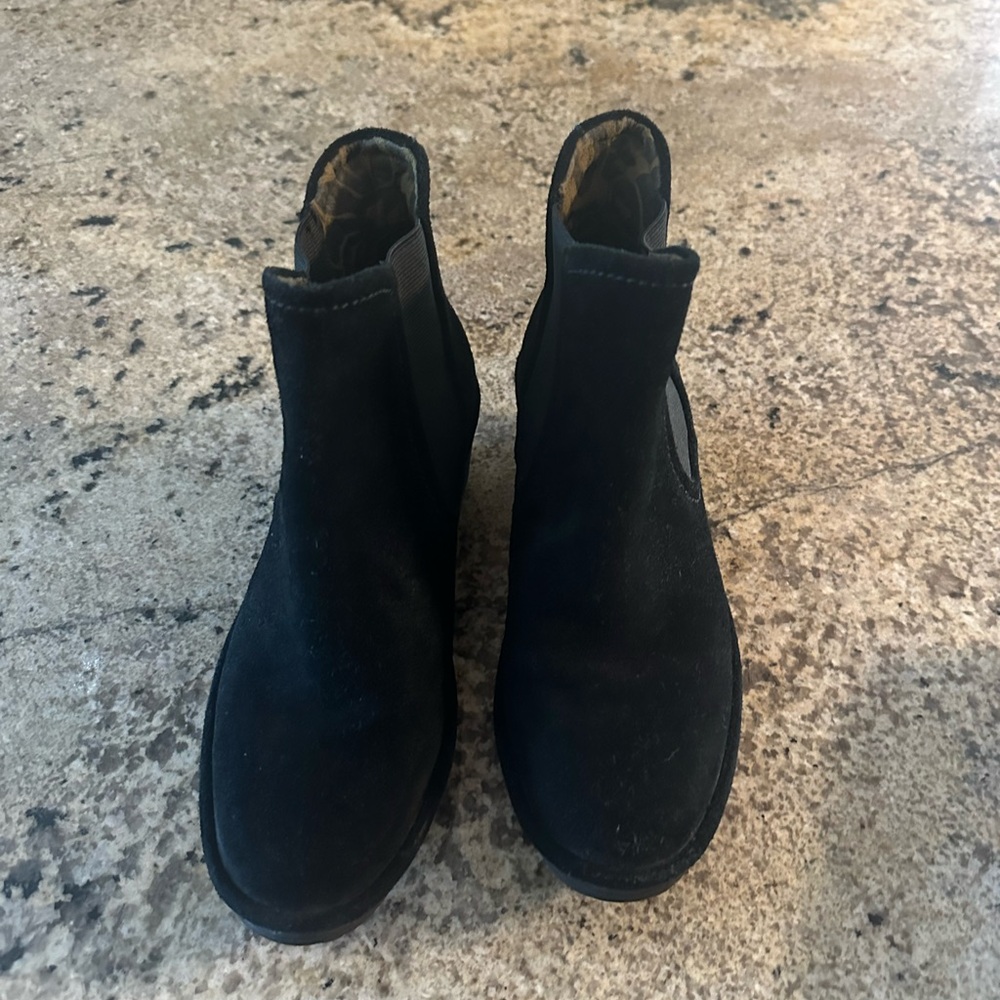 Fly London Black Suede Ankle Boots